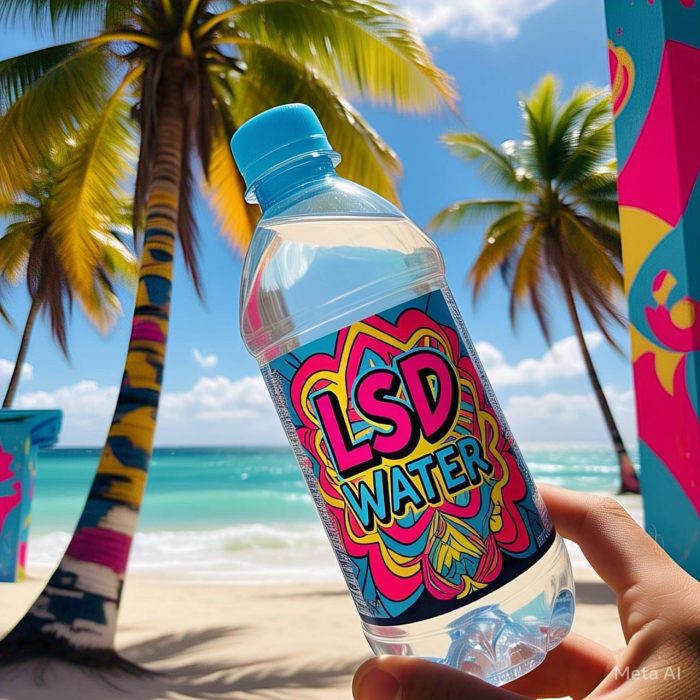 LSD Water (250µg per 10ml sip, 500ml bottle = 12,500µg total)
