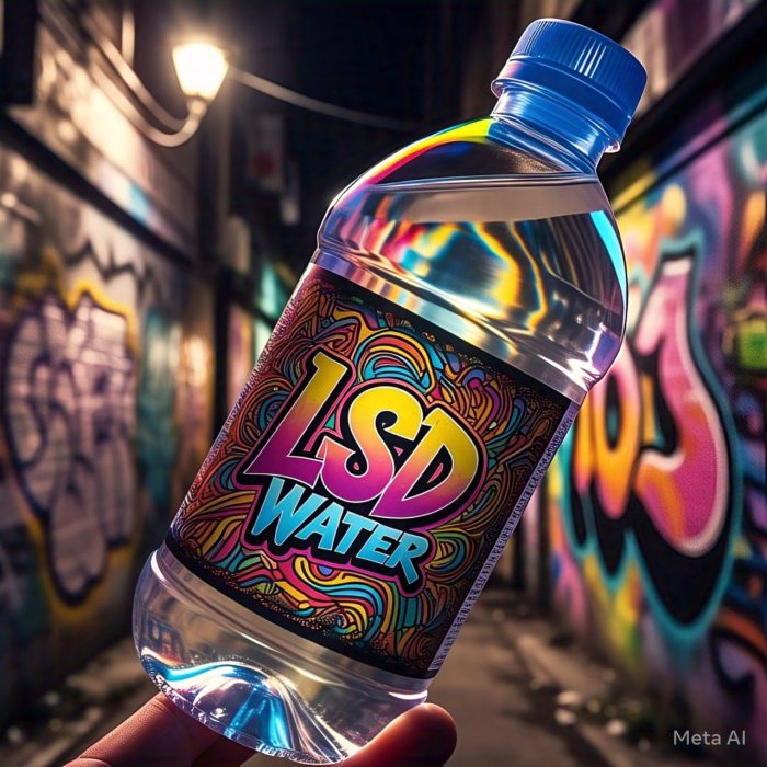 LSD Water (300µg per 10ml sip, 500ml bottle = 15,000µg total)