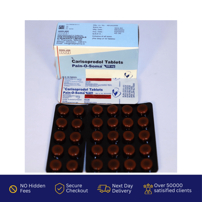 Soma (carisprodol) 500mg